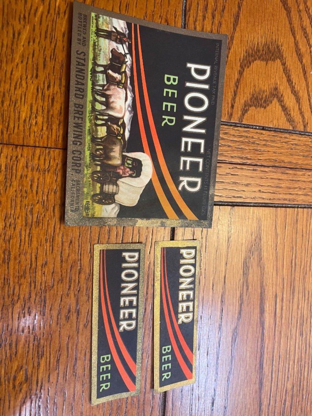 Vintage Pioneer Beer Labels Lot Standard Brewing Co Sacramento CA Collectible Ep